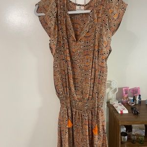 Perry Walker Collective Mini Orange Dress